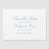 Elegante Kalligrafie Hochzeit Speichern Sie das Da Magnetkarte (Vorderseite)