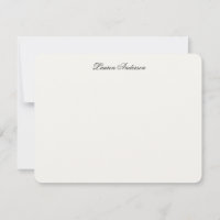 Elegante Kalligrafie Luxus Elfenbein Personalisier