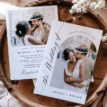 Elegante Kalligrafie Minimalistisch Wedding 2 FOTO