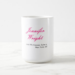 Elegante Kalligrafie minimalistischer benutzerdefi Kaffeetasse