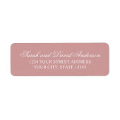 Elegante Kalligrafie Moderne Typografie Dusty Pink (Vorne)