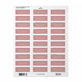 Elegante Kalligrafie Moderne Typografie Dusty Pink (Vorne)