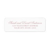 Elegante Kalligrafie Moderne Typografie Dusty Pink (Vorne)