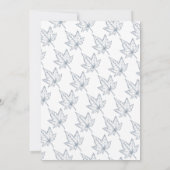 Elegante Kalligrafie Modernes Brautparty Einladung (Rückseite)