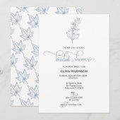 Elegante Kalligrafie Modernes Brautparty Einladung (Vorne/Hinten)
