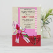 Elegante Kalligrafie Romantisches Modernes Brautpa Einladung (Stehend Vorderseite)