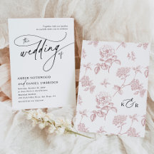 Elegante Kalligrafie Schwarz-Weiß Moderne Hochzeit