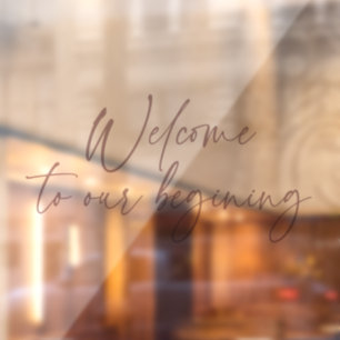 Elegante Kalligrafie Script Vintag Bohemisch moder Fensteraufkleber