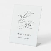 Elegante Kalligrafie Script Wedding Cards & Gifts Sockelschild (Vorderseite)