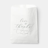 Elegante Kalligrafie Script Wedding Geschenktütchen (Vorderseite)