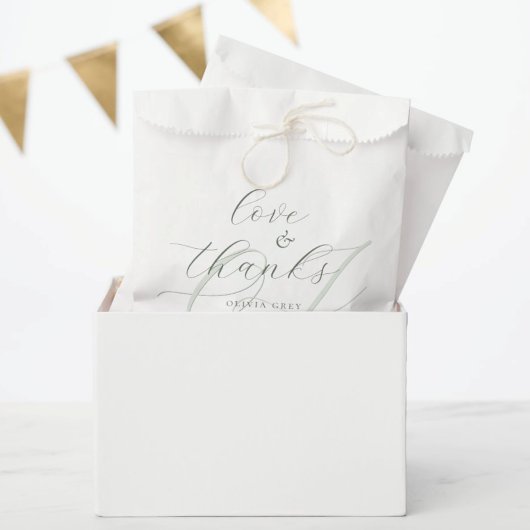 Elegante Kalligrafie Script Wedding Geschenktütchen