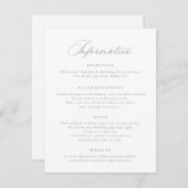 Elegante Kalligrafie-Skripteinträge Einladung (Vorne/Hinten)