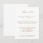 Elegante Kalligrafie-Skripteinträge Einladung (Vorne/Hinten)