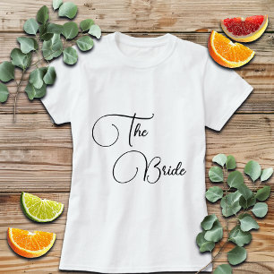 Elegante Kalligrafie The Bride Bridal T-Shirt