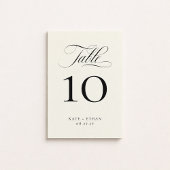 ELEGANTE KALLIGRAFIE Tischnummernkarte Einladung