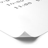 Elegante Kalligrafie - Veranstaltungsorden Poster (Ecke)