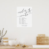 Elegante Kalligrafie - Veranstaltungsorden Poster (Küche)
