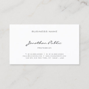 Elegante Kalligrafieschrift Modern Professionell Visitenkarte