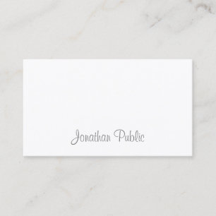 Elegante Kalligrafieschrift Professionell Elegant Visitenkarte