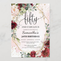 Elegante Kalligraphie 50 und fabelhaft 50.