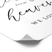 Elegante Kalligraphie aus dem Paradies Poster (Ecke)