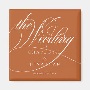 Elegante Kalligraphie Bohemische Gastgeschenke Hoc Magnet