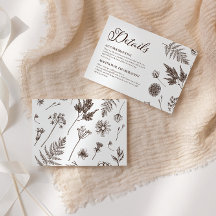 Elegante Kalligraphie - Details zum botanischen Er