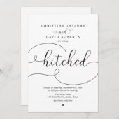 Elegante Kalligraphie, die heftige Einladung erhal (Vorne/Hinten)