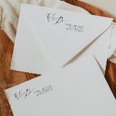 Elegante Kalligraphie, die wir Hochzeiten machen R Permastempel