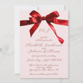 Elegante Kalligraphie Drehbuch Rot-Bogen-Rosa Hoch (Vorderseite)