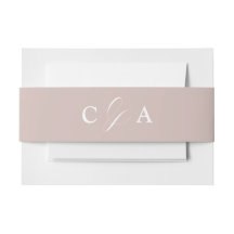 Elegante Kalligraphie, Dusty Pink Wedding Bly Band