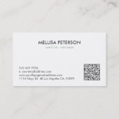 Elegante Kalligraphie Farbe auf der Seite Grün Visitenkarte (Rückseite)