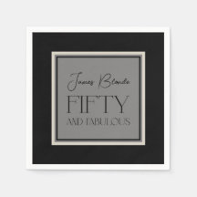 Elegante Kalligraphie Fifty & Fabulous Unisex