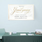 elegante Kalligraphie Gold Grand Opening Banner (Messeveranstaltung)