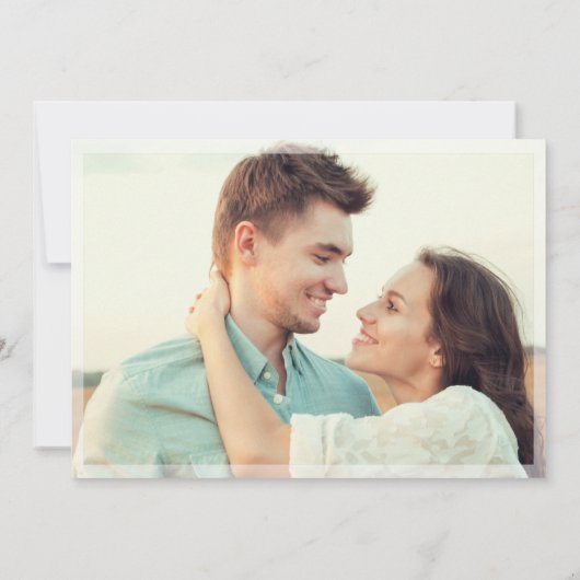 Elegante Kalligraphie Hochzeit 2 FOTO Save the Dat Save The Date (Rückseite)