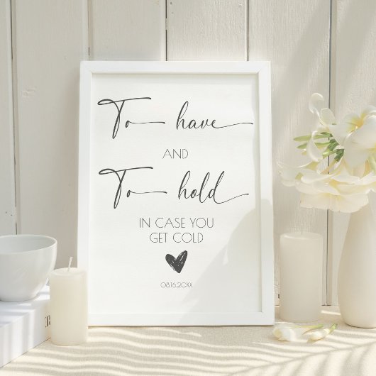 Elegante Kalligraphie-Hochzeiten haben und halten Sockelschild