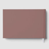 Elegante Kalligraphie Hochzeitfolie Gästebuch (Rückseite)