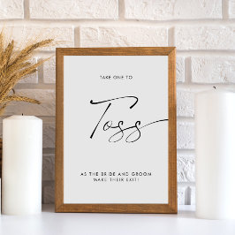 Elegante Kalligraphie Hochzeitstorß abschicken Sockelschild