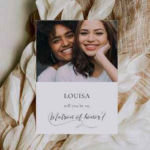 Elegante Kalligraphie Matron of Honorar Vorschlag  Einladung