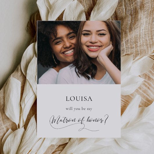 Elegante Kalligraphie Matron of Honorar Vorschlag  Einladung
