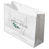 Elegante Kalligraphie Matron of Honorar Vorschlag Große Geschenktüte (Vorderseite Schrägansicht)