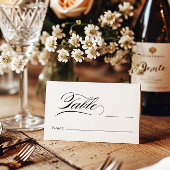 Elegante Kalligraphie, moderne Platzkarten