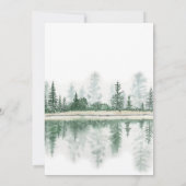 Elegante Kalligraphie Rustikale Hochzeiten Einladung (Rückseite)