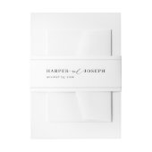 Elegante Kalligraphie Script Einladung zur Hochzei Einladungsbanderole (Vorderseite Beispiel)