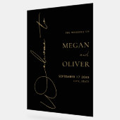 Elegante Kalligraphie Script Wedding Willkommen Acrylschild (Winkel)