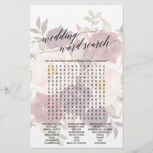 Elegante Kalligraphie verblasste Blumen, sagte er (Rückseite)