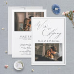 Elegante Kalligraphie Wir entlopfen Empfang Einladung<br><div class="desc">Elegante Kalligraphie Wir sind Eloping Empfang Invitation - ein sauberes, einfaches und schönes Schwarz-Weiß-Ankündigung Design, das es Ihnen ermöglicht, Ihre Freunde und Verwandten lassen, wissen, dass Sie heiraten werden (in der Tat Eloping!), aber dass Sie sich genug um sie, um wollen, um eine Feier mit ihnen, wenn Sie zurückkehren. Dieses...</div>