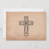 Elegante Kalligraphiebestätigung Einladung (Rückseite)