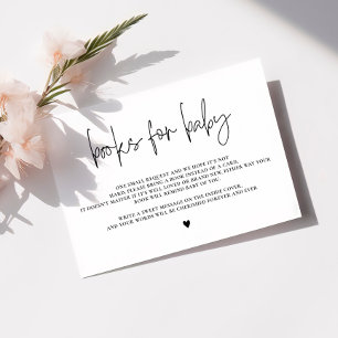 Elegante kalligraphische Bücher für Baby, Babydusc Begleitkarte