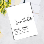 Elegante kalligraphische Hochzeit Speichern Sie da Save The Date